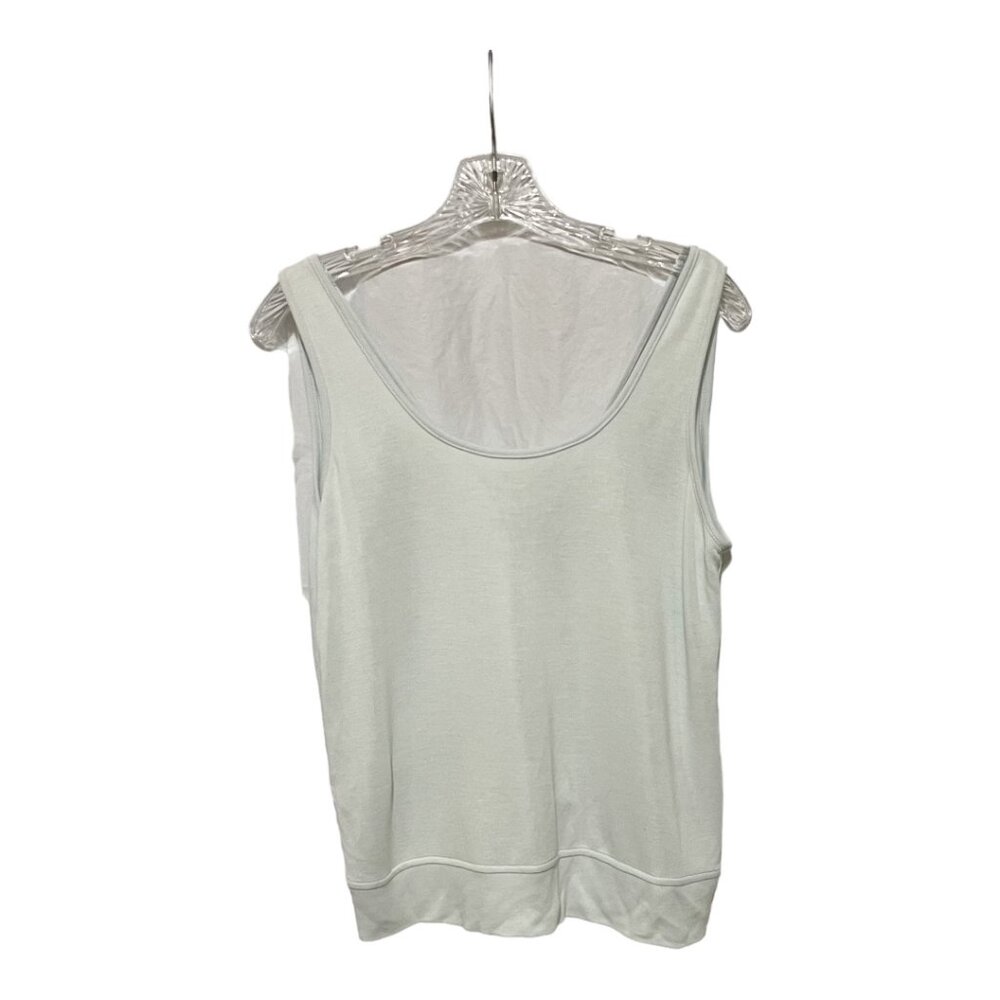 Athleta Small Light Green Serenity Strappy Back Knit Tank - Picture 3 of 6